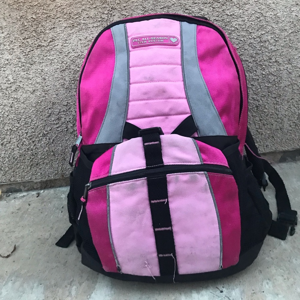 Pink backpack
